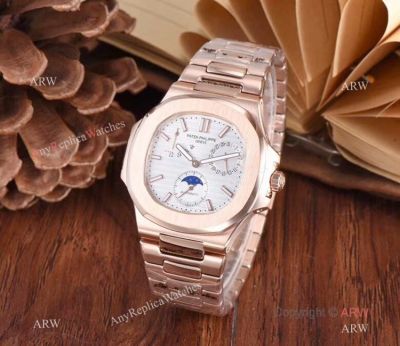 Patek Nautilus Rose Gold Power Reserve Men Watch Knock off Watches China